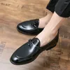 Casual schoenen Loafers Men Suede Business Blue Ride Slip-on mode handgemaakte maat 38-48 mocassins