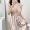 Vêtements de nuit pour femmes Lace Hollow Out Home Robe Summer Summer Salcorsgown Lingerie Sleepdress Robe Sexy Robe Loungewear