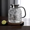 Water Bottles 1.8L Heat-Resistant Glass Cold Kettle Tree Pattern Home Refrigerator Juice Milk Bottle Coffee Cups Large-Capacity Teapot