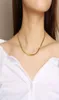 Collier pour femmes à chaîne plate en acier inoxydable