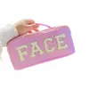 Candy Color Женские косметические сумки вставьте буквы, дамы портативные сумки для макияжа.