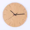 Relojes de pared de 12 pulgadas Silent Nordic Style Hollow Out Wood Wall Rechan