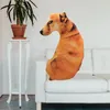 Pillow 3D Dog Gedrukt speelgoed 35 inch voor bankbed auto en kantoor buiten gewikkeld door korte pluche grappig wasbaar