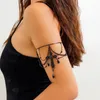 Link Bracelets Fashionable Crystal Armlet Gothic Crosses Pendant Arm Bangle Adornment For Women