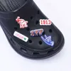 Sorority Clog Charm Shoe Fit для украшения Колледж Знак для взрослых дизайнеры обуви оптом Jibbitz обувные чары