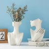 Vaso ceramico in stile nordico Donna Body Model Modern Art Art Decorazione per la casa Creative Flower Pot DECORAZIONE 240409