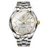 Binbang Watch New Fashion Mens Watch Mens Водонепроницаемые вольфрамовые стальные календарь Кварцевые запясть