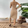 Повседневные платья Lady Open Back Stenge Party Dress 2024 Сексуальные женщины Полые леопардовые припечатки коктейль бодикон с плеча длинные