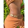 Outros acessórios de moda y Angel Wings Body Bikini Colar Belly Beach Jewelry Girl Waist Minchas para mulheres 230908 Drop Delivery Dhdqf