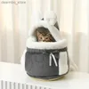 Carries de gatos Crates abriga portador de animais de estimação BA Small Cat Dos Backpack Inverno inverno macio macio carrin animais