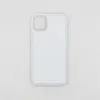 2D Sublimation TPU+PC Case Silikonowe z pustymi aluminiowymi arkuszami dla iPhone'a 15 Plus 14 13 Pro Max 12 Mimi LL