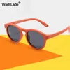 Warblade Small Round Polarise Kids Sunglasses Silicone Sécurité flexible Enfants Lunes 0-3 ans Garçons Girls Baby Eyewear UV400 240416