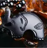 Anhänger Halsketten lassen schwarze natürliche Obsidian Elefant Segen Lucky Neckalce Anhänger