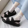 Sokken Hosiery Japan Style Sexy Lace Ruffle Socks Ultra-Dunne Transparant Summer Hollow Mesh Crew Socks Women Fashion Harajuku Retro Long Socks