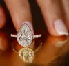 2024 Radiant Cut 3CT Lab Diamond Ring Bijou Bijou Anipage de mariage Anneaux pour femmes Bijoux de fête nuptiale F396