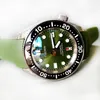 Нарученные часы Thorn Men's Diving Watch SPB185/187J1 Зеленая лента Автоматическое механическое сапфировое кристаллическое керамическое кольцо 200 М водонепроницаемое NH35A