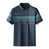 8XL 7XL 6XL Classic Loose Polo Shirt Men Summer Short Sleeve Mens Shirts Business Clothing High End Casual Mens TShirt 240412