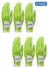 6 Pcs Efunist Golf Glove Men Left Hand Breathable Green 3D Performance Mesh Nonslip Micro Fiber Golf Gloves 2011122009822