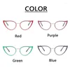 Sunglasses Women Baking Paint Hollow Cat Eyes Pochromic Bifocals Reading Female Fashion Hyperopia Spectacles Travel Driving