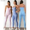 Suits de survêtement pour femmes combinaison de combinaison pour femmes gymnase bodys cartone sans couture femme sexy sportives pour le fitness sombre sport une pièce d'entraînement