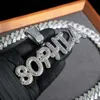Хип -хоп круглый разрез Moissanite Настройка ручной работы с бриллиантовыми подвесщиками