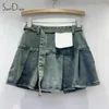 Skirts Soefdioo Vintage 3D tasche 3d cargo shorts shorts women fashion fashion high waleted a-line perenne mini 2024 streetwear
