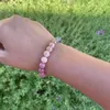 Strand Charm Natural Stone Bracciale in perline per le donne Attrarre buona fortuna Salute Love Opal Placeds Braccialetti coppia regalo di gioielli