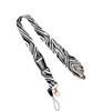 Den nya Zebra -mönstret Mobiltelefon Lanyard Key Chain Strap Certificate Neck har en mängd olika stilar att välja på AA2203183706145