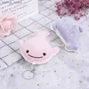 Plush Keychains 1PC Plush Flat Head Little Whale Toy Keychain Cute Marine Animal Series Stuffed Shark Toys Keychain Y240415