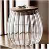 Storage Bottles Jars Kitchen Glass Sealed Jar Japanese Transparent Tea Household High-Grade Food Grade Large Capacity Sugar Drop D Dhfbj