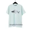 Vêtements de créateurs haut de gamme pour Angles PAA Shark High Quality Shark Casual Loose Volymens and Womens Même t-shirt à manches courtes avec des étiquettes originales de 1: 1