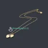 Hot Womens Heart Necklace Woman Necklace Designer Jewellery Chains Pendant Rostfritt stål Charm Anniversary Present For Women Gold Plated