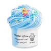 Decompressie speelgoed dubbele kleur slijm 70 ml verschillende squishy decompressie modder katoen klei grappige stress reliever speelgoed schattig diy handgemaakte prop cadeausl2404