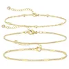 Ladies Gold Armband 14K Plated Exquisite Set Layered Chain Jewelry Gifts