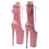 Dance Shoes 26CM/10inches PU Upper Modern Pole High Heel Platform Sexy Nightclub Women's Ankle Boots 008