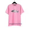 Vêtements de créateurs haut de gamme pour Angles PAA Shark High Quality Shark Casual Loose Volymens and Womens Même t-shirt à manches courtes avec des étiquettes originales de 1: 1