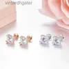 Boucles d'oreilles de concepteur d'origine Carter de qualité supérieure pour femmes boucles d'oreilles en diamant en cristal en argent sterling lumière avec logo de marque d'origine