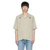 NEEDLES Denim Shirt Single Row Of Buttons Pockets Design Mens Womens Butterfly Embroidery Short Sleeve NEEDLES T-Shirt 240411