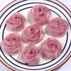 Decorative Flowers 10Pcs 1.95" 5cm Silk Fabric Artificial For Patch Applique Wedding Dress DIY Bride Chiffon Flower Headwear Decoration