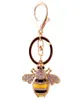 Keychains Creative Lovely Crystal incrusté avec des clés de voiture d'abeille diamant Femmes 039 SAG ACCESSOIRES MÉTAL PENDANT8948316