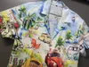 Camicie casual da uomo camicia hawaiana a maniche corte di grandi dimensioni 3D Character Character Style Cuban Summer Vacation Fashion