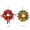 Flores decorativas 1-5pcs coronas artificiales de navidad decoración de árboles de bricolaje con conos de pino puerta colgando guirnalda 2024 año