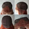 Wigs de cabelo humano de onda profunda solta para mulheres preto 13x4 Frontal Transparente HD renda de renda de glueless peruca sintética pré -arrancada al