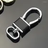 Keychains Creative Car Metal Chain Chain en cuir Rague Céreau de taille pour hommes