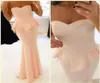 Elegant Sweetheart Neckline Mermaid Long Prom Dresses Sexy Satin Sleeveless with Peplum Full Length Zipper Evening Party Dress Gow3262166