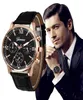 Montres pour hommes Top Brand Luxury Retro Design En cuir Band ALOLOG ALLIAG Quartz Wrist Watch Fashion Watch Men6820120