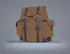 High Gality Luxury couro Christopher Backpack Luxurys Designer Backpack Men039s e Women039s Classic Floral Plaid School5605433