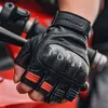 Cycling Gloves ather Motorcyc Gloves for Summer Men Gloves Motocross Half Finger Fingerss Carbon Fiber Guantes Moto Luva Guanti Enduro L48