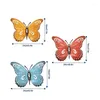 Decorative Figurines 3Pcs/Set 3D Metal Butterfly Wall Art Inspirational Decor Sculpture Hanging For Indoor Outdoor Garden Decoration