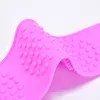 Serviette 1pcs massage pinceau en silicone Baignoire arrière avec douche double face.